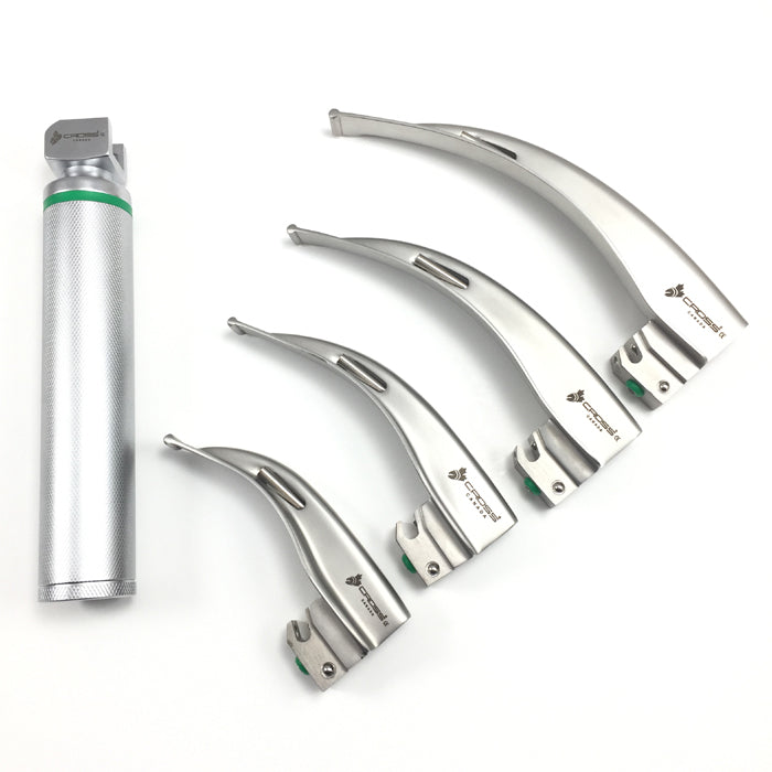 thumbnail image 2 of DDP Macintosh And Miller Laryngoscope Set – 9 Blades, 2 Handles, Large Adult 2 of 3