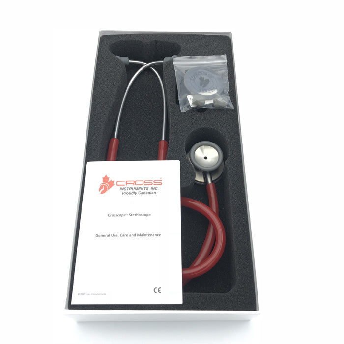 CROSS CANADA CROSSCOPE® 200 CLINICIAN STETHOSCOPE – RUBY RED