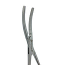 Baby-Kocher Intestinal Forceps, 5" (13cm ), Curved, Longitudinal Serrations