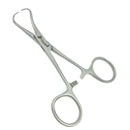 Backhaus Towel Clamp, 4.25" (11cm), Curved, 1x1 Perforating Prongs