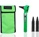 Cross Canada 11-084 Physician Fiber Optic LED Pocket Otoscope Diagnostic Set, Green