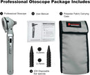 Cross Canada 11-078 Physician Fiber Optic LED Pocket Otoscope Diagnostic Set, Gray