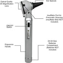 Cross Canada 11-078 Physician Fiber Optic LED Pocket Otoscope Diagnostic Set, Gray