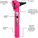 Cross Canada 11-080 Physician Fiber Optic LED Pocket Otoscope Diagnostic Set, Pink