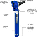Cross Canada 11-081 Physician Fiber Optic LED Pocket Otoscope Diagnostic Set, Blue