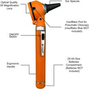 Cross Canada 11-092 Physician Fiber Optic LED Pocket Otoscope Diagnostic Set, Tangerine