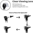 Cross Canada 11-125 Physician Fiber Optic LED Pocket Otoscope Diagnostic Set