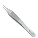 Micro Adson Tissue Forceps, 4.75" (12cm), Straight, 1x2 Teeth, Ultra Fine Tip, Smooth Jaws