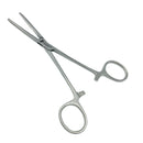 Rochester-Carmalt Forceps, 6.25" (16cm), Straight, Longitudinally Serrated Jaws, Cross Serrated Tips