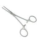 Rochester-Oschner (Kocher) Forceps, 5.5” (14cm), Straight, Serrated, 1x2 Teeth