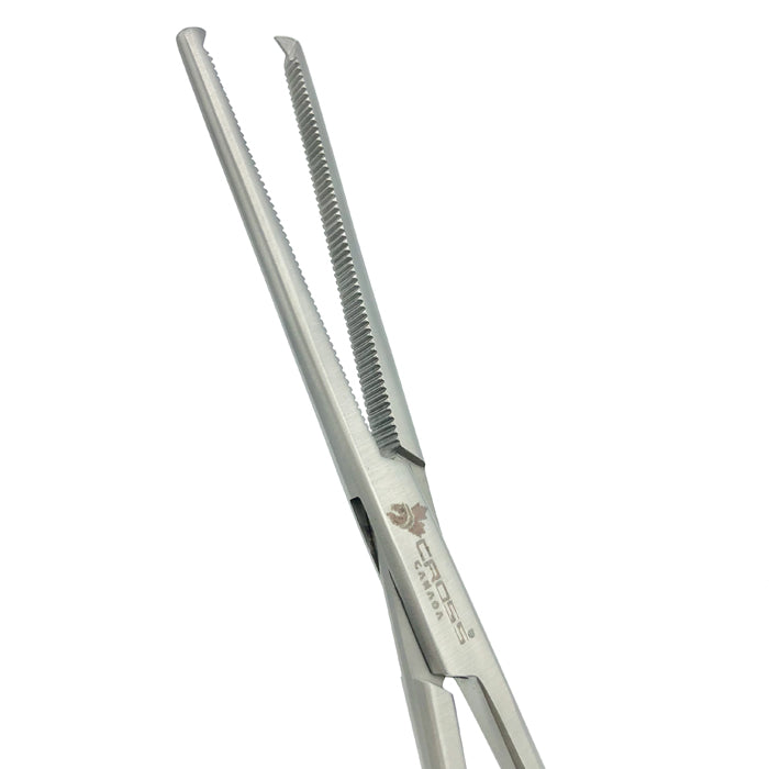 Rochester-Oschner (Kocher) Forceps, 6.25” (16cm), Straight, Serrated, 1x2 Teeth