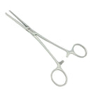 Rochester-Oschner (Kocher) Forceps, 7” (18cm), Straight, Serrated, 1x2 Teeth