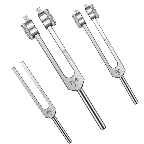 Cross Canada® Tuning Fork Set (C-128, C-256 & C-512), 128 Cps (128 Hz)
